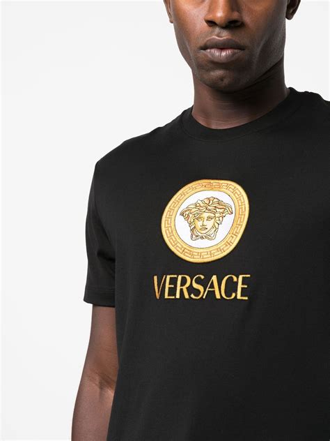 versace medusa print dress|Versace Medusa print t shirt.